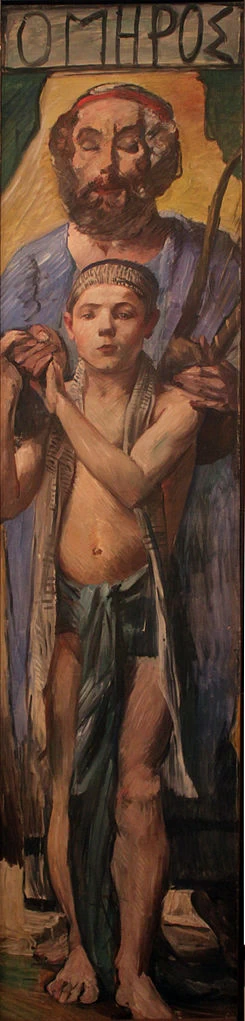 Decorazione murale per la villa Katzenbogen (Omero) - Galleria di Berlino